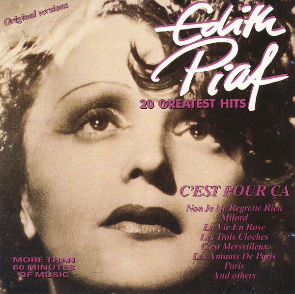 Edith Piaf : C'est Pour Ça - 20 Greatest Hits (CD, Comp)