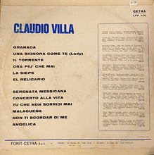 Carica l&#39;immagine nel visualizzatore di Gallery, Claudio Villa : Claudio Villa (LP)
