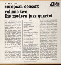 Carica l&#39;immagine nel visualizzatore di Gallery, The Modern Jazz Quartet : European Concert Volume Two (LP, Album, Mono)
