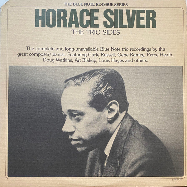 Horace Silver : The Trio Sides (2xLP, Album, Comp, Mono, Ter)