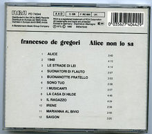 Carica l&#39;immagine nel visualizzatore di Gallery, Francesco De Gregori : Alice Non Lo Sa (CD, Album)
