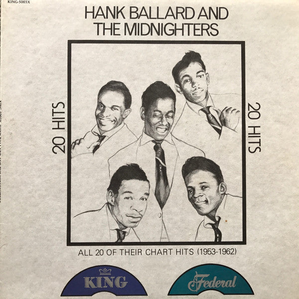 Hank Ballard & The Midnighters : 20 Hits: All 20 Of Their Chart Hits (1953-1962) (LP, Comp)
