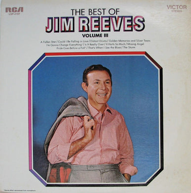 Jim Reeves : The Best Of Jim Reeves Volume III (LP, Comp, Ind)