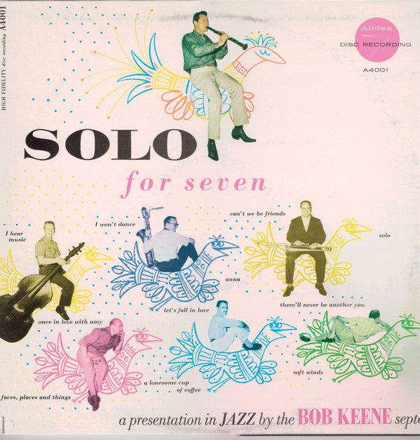 Bob Keene Septet : Solo For Seven (LP, Album, RE)