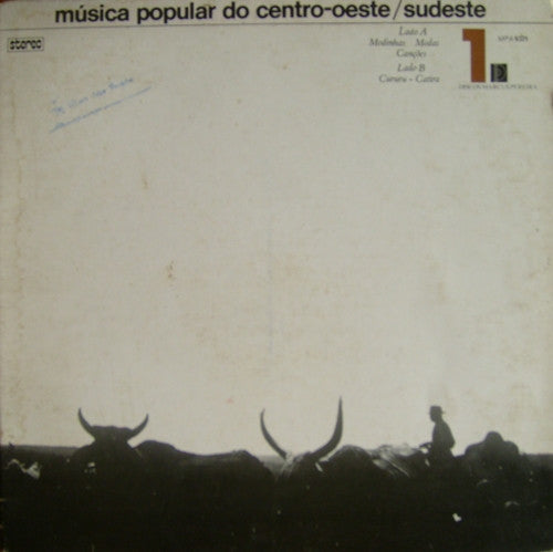 Various : Música Popular Do Centro-Oeste/Sudeste 1 (LP, Album)