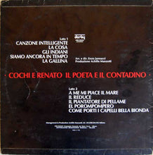 Carica l&#39;immagine nel visualizzatore di Gallery, Cochi E Renato : Il Poeta E Il Contadino (LP, Album)
