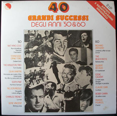 Various : 40 Grandi Successi Degli Anni '50 & '60 (2xLP, Comp, RE)
