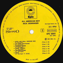 Carica l&#39;immagine nel visualizzatore di Gallery, Rick Derringer : All American Boy (LP, Album)
