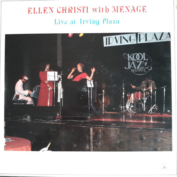 Ellen Christi (2) With Menage (8) : Live At Irving Plaza (LP, Album)