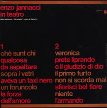 Carica l&#39;immagine nel visualizzatore di Gallery, Enzo Jannacci : In Teatro (LP, Album, RE)
