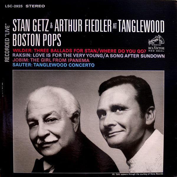 Stan Getz & Arthur Fiedler, The Boston Pops Orchestra : Stan Getz & Arthur Fiedler At Tanglewood (LP, Album)