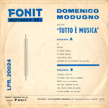 Carica l&#39;immagine nel visualizzatore di Gallery, Domenico Modugno : Tutto É Musica (LP, Album)
