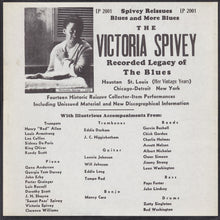 Carica l&#39;immagine nel visualizzatore di Gallery, Victoria Spivey : The Victoria Spivey Recorded Legacy Of The Blues (LP, Comp)
