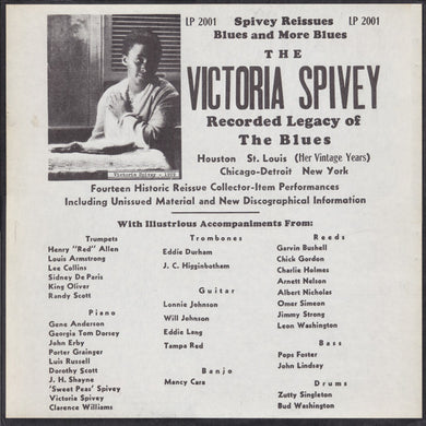 Victoria Spivey : The Victoria Spivey Recorded Legacy Of The Blues (LP, Comp)