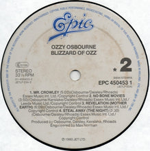 Carica l&#39;immagine nel visualizzatore di Gallery, Ozzy Osbourne : Blizzard Of Ozz (LP, Album, RE)

