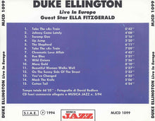 Carica l&#39;immagine nel visualizzatore di Gallery, Duke Ellington Guest Star Ella Fitzgerald : Live In Europe (CD, Album)
