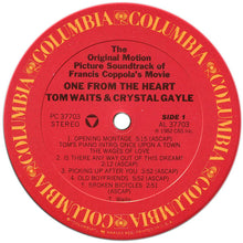 Carica l&#39;immagine nel visualizzatore di Gallery, Tom Waits And Crystal Gayle : One From The Heart - The Original Motion Picture Soundtrack Of Francis Coppola&#39;s Movie (LP, Album, RE)

