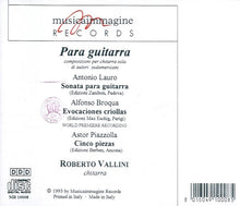 Carica l&#39;immagine nel visualizzatore di Gallery, Roberto Vallini : Para Guitarra (CD, Album)
