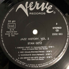 Carica l&#39;immagine nel visualizzatore di Gallery, Stan Getz : Jazz-History Vol. 2 (2xLP, Comp, Gat)

