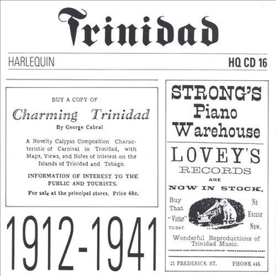 Various : Trinidad 1912-1941 (CD, Comp, RM)