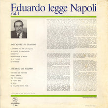 Carica l&#39;immagine nel visualizzatore di Gallery, Eduardo De Filippo : Eduardo Legge Napoli Vol. 1 (LP)
