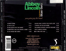 Carica l&#39;immagine nel visualizzatore di Gallery, Abbey Lincoln Featuring Stan Getz : You Gotta Pay The Band (CD, Album)
