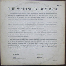 Carica l&#39;immagine nel visualizzatore di Gallery, Buddy Rich : The Wailing Buddy Rich (LP, Album, Mono)
