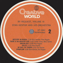 Carica l&#39;immagine nel visualizzatore di Gallery, Stan Kenton And His Orchestra : By Request - Volume Three (LP, Comp, Duo)
