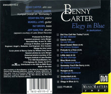 Carica l&#39;immagine nel visualizzatore di Gallery, Benny Carter : Elegy In Blue (CD, Album)

