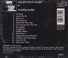 Carica l&#39;immagine nel visualizzatore di Gallery, Buddy Holly : My Greatest Songs (CD, Comp, RE)
