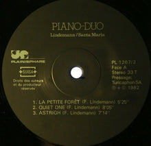 Carica l&#39;immagine nel visualizzatore di Gallery, François Lindemann, Sebastian Santa Maria : Piano-Duo (LP, Album)
