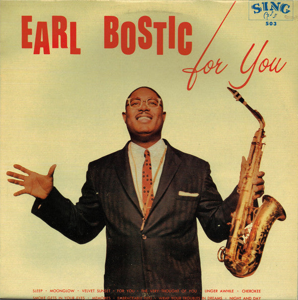 Earl Bostic : Bostic-For You (LP, Album, Mono)