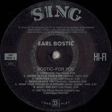 Carica l&#39;immagine nel visualizzatore di Gallery, Earl Bostic : Bostic-For You (LP, Album, Mono)
