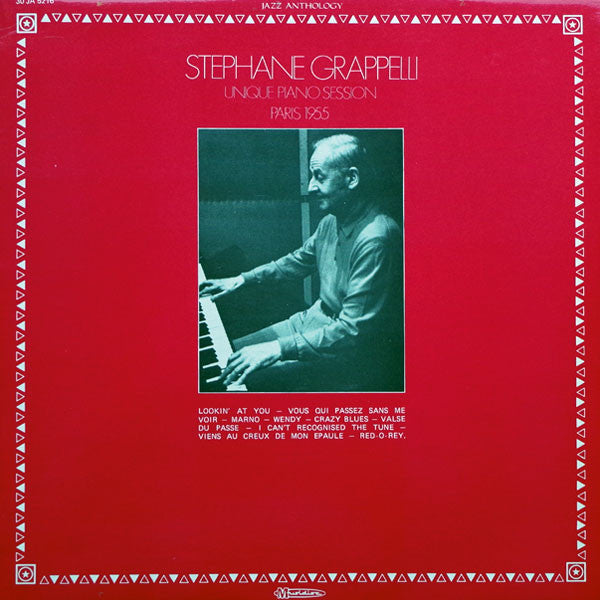 Stéphane Grappelli : Unique Piano Session Paris 1955 (LP, Album, RE)