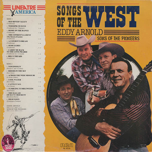 Eddy Arnold, The Sons Of The Pioneers : Songs Of The West (LP, Comp)