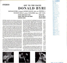 Carica l&#39;immagine nel visualizzatore di Gallery, Donald Byrd : Off To The Races (LP, Album, RE)
