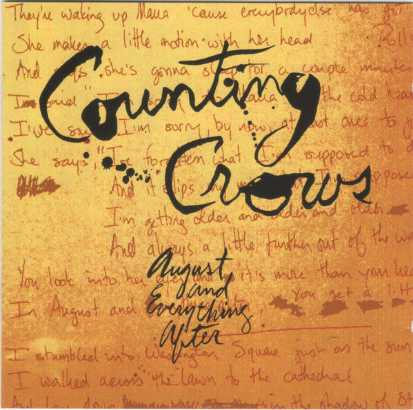 Counting Crows : August And Everything After (CD, Album, RP)