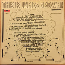 Carica l&#39;immagine nel visualizzatore di Gallery, James Brown &amp; The Famous Flames : This Is James Brown (LP, Album)
