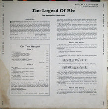 Carica l&#39;immagine nel visualizzatore di Gallery, The Metropolitan Jazz Octet : The Legend Of Bix (LP, Album, Mono)
