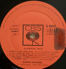 Carica l&#39;immagine nel visualizzatore di Gallery, Sandro Giacobbe : Signora Mia (LP, Album, Gat)
