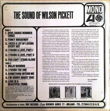 Carica l&#39;immagine nel visualizzatore di Gallery, Wilson Pickett : The Sound Of Wilson Pickett (LP, Album, Mono)
