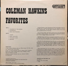 Carica l&#39;immagine nel visualizzatore di Gallery, Coleman Hawkins : Favorites (LP, Album)
