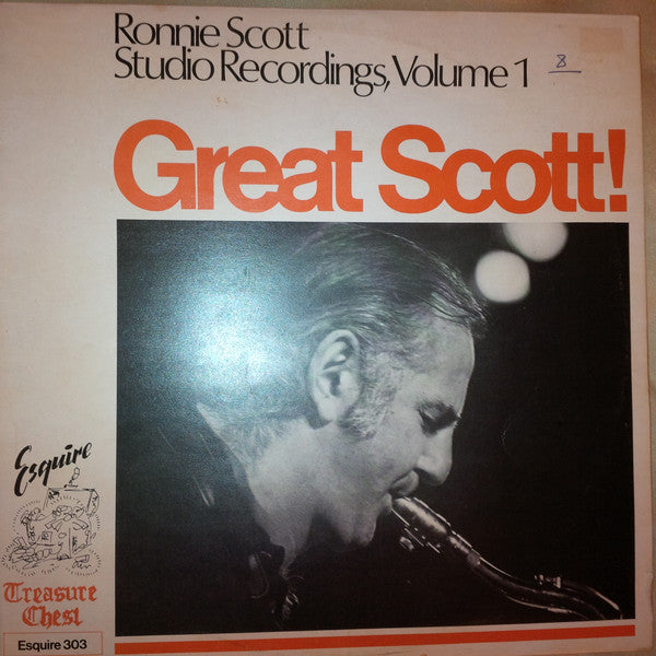 Ronnie Scott : Great Scott!  Ronnie Scott Studio Recordings Volume 1 (LP)