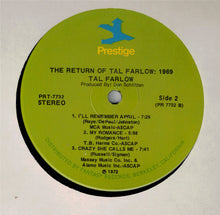 Carica l&#39;immagine nel visualizzatore di Gallery, Tal Farlow : The Return Of Tal Farlow / 1969 (LP, Album, RE)
