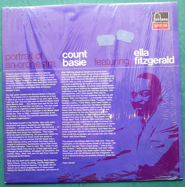 Count Basie Featuring Ella Fitzgerald : Portrait Of An Orchestra (LP, Comp)
