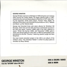 Carica l&#39;immagine nel visualizzatore di Gallery, George Winston : Colors / Dance (7&quot;, Single, Promo)
