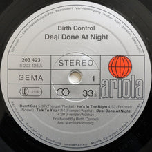 Carica l&#39;immagine nel visualizzatore di Gallery, Birth Control : Deal Done At Night (LP, Album)
