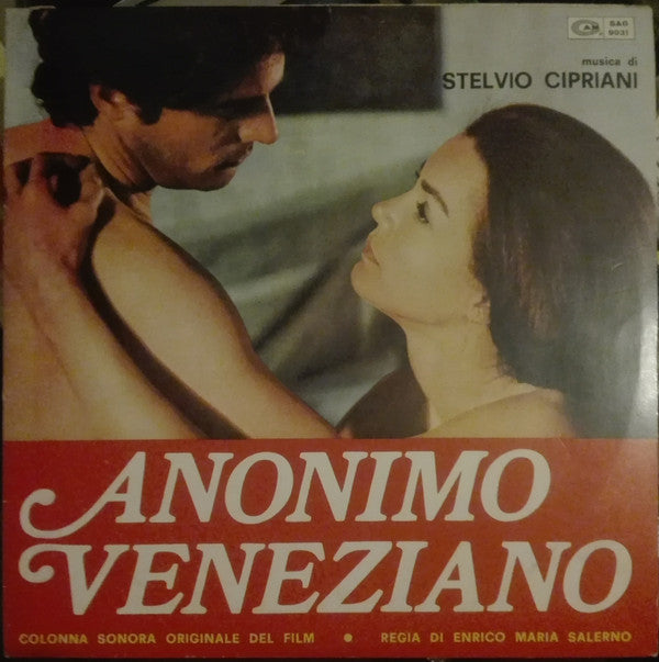 Stelvio Cipriani : Anonimo Veneziano (Colonna Sonora Originale) (LP, Album, RP)