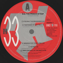 Carica l&#39;immagine nel visualizzatore di Gallery, B.G. The Prince Of Rap : The Power Of Rhythm (LP, Album)
