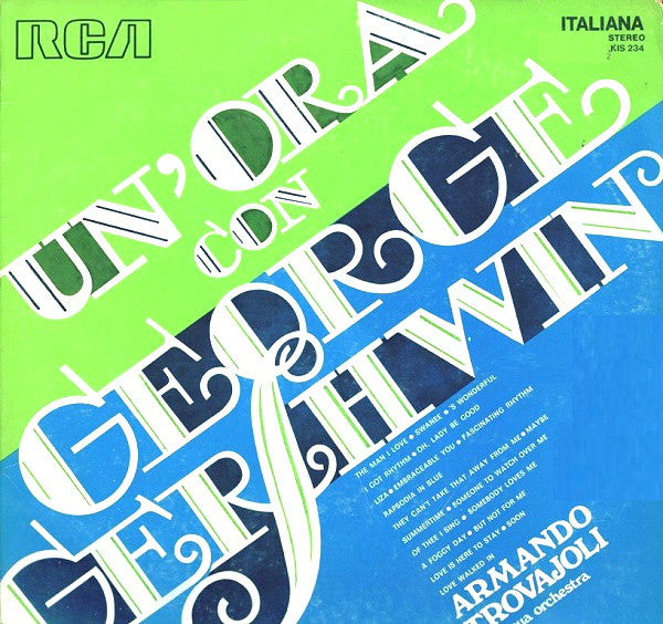 Armando Trovaioli E La Sua Orchestra : Un'Ora con George Gershwin (LP)